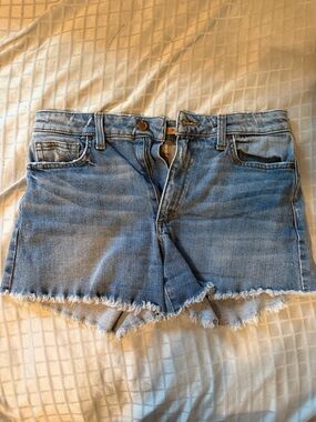 Joe’s Jeans Medium Wash Frayed Hem Denim Shorts